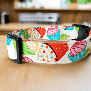 Cupcakes Dog Collar 3 - Hippytails