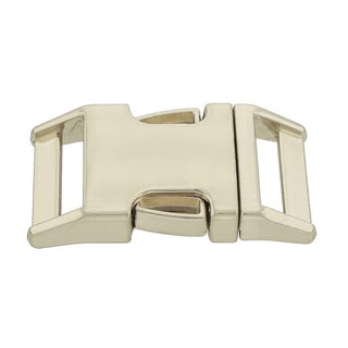 Side release metal chrome plated dog buckle