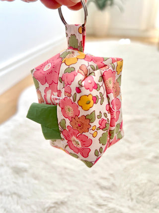 Matching poo bag holder - 6 patterns, dog poo bag dispenser, handmade fabric dog poo bag holder, washable poo bag holder