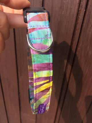 Purple Tie Dye Dog Collar 3 - Hippytails