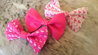 Flamingo Dog Collar in Pink or White 8 - Hippytails