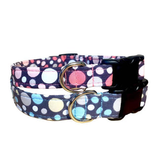 Pink Bubbles Dog Collar 4 - Hippytails