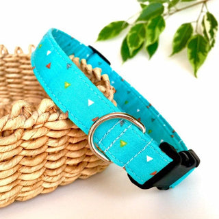 Turquoise Confetti Dog Collar 2 - Hippytails