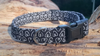 Paris Hearts Dog Collar 5 - Hippytails