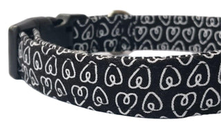 Paris Hearts Dog Collar 6 - Hippytails
