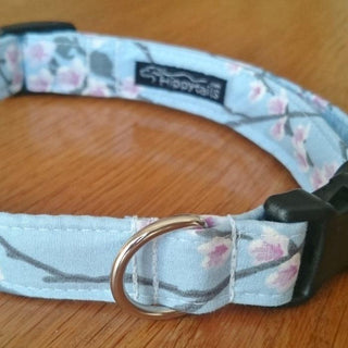 Sakura Japanese Blossom Dog Collar 2 - Hippytails