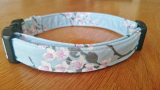 Sakura Japanese Blossom Dog Collar 3 - Hippytails