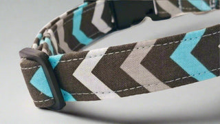 Mini Chevrons Dog Collar 2 - Hippytails