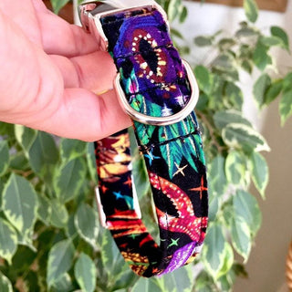 Venetian Masks Dog Collar 2 - Hippytails