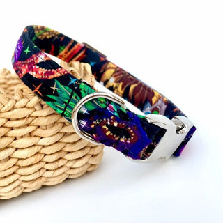 Venetian Masks Dog Collar 3 - Hippytails