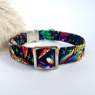 Venetian Masks Dog Collar 4 - Hippytails